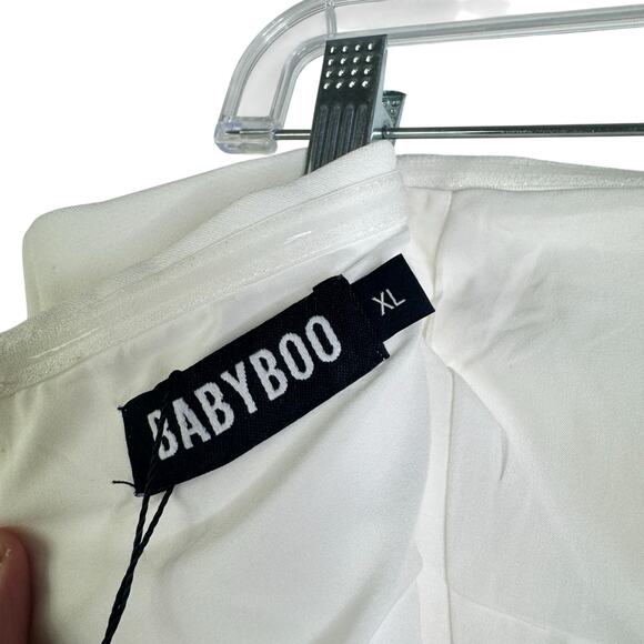 NWT Babyboo Asha Mini Dress Ivory Strapless Bubble Bride Bridal Structured XL - Picture 13 of 14